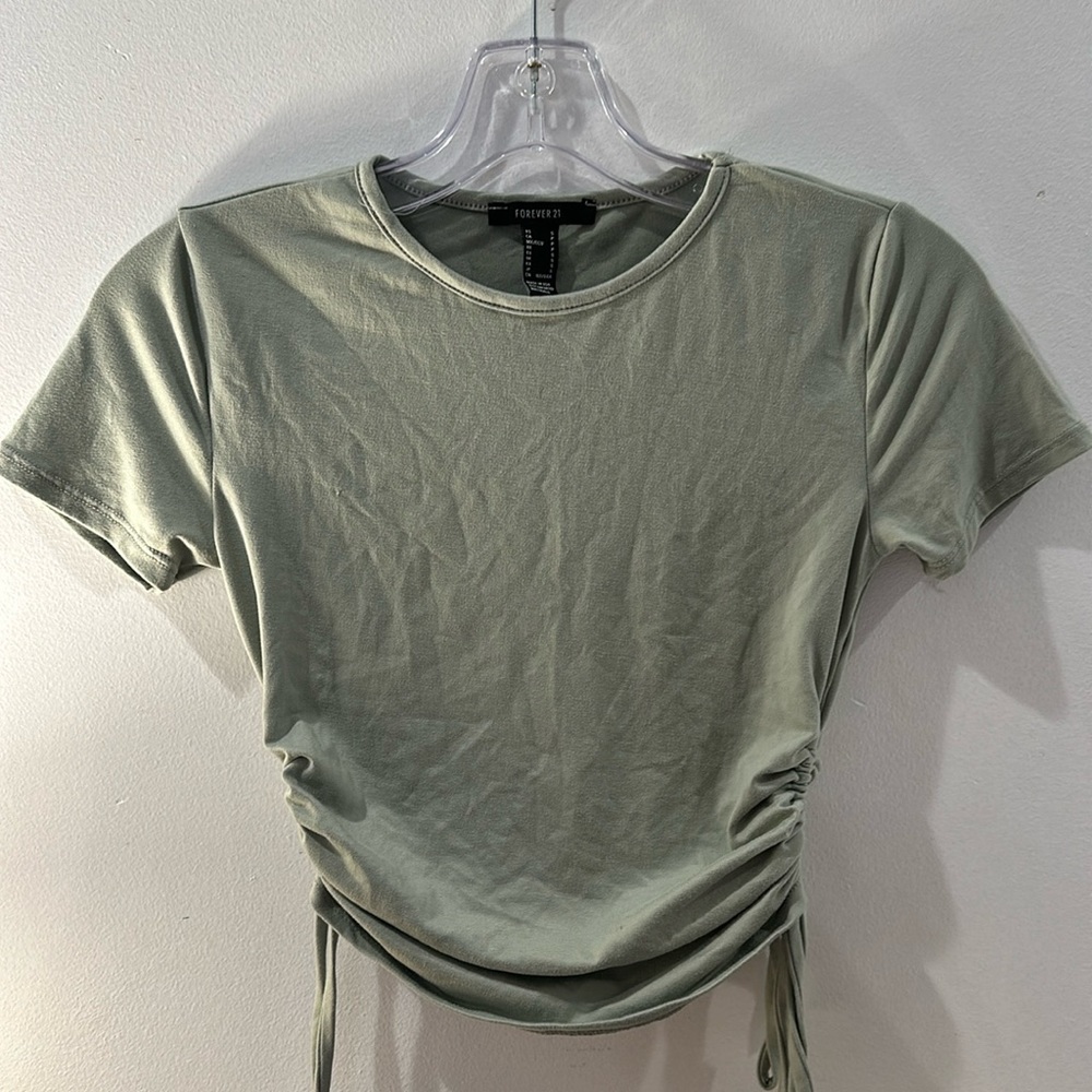Sage green Forever 21 shirt